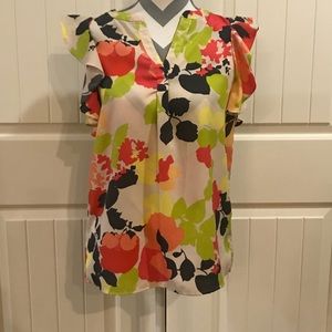 Gap elegant cap sleeve blouse
